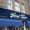 Traditional bakers shop front sign