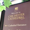 Chichester Cathedral hand painted gold leaf sign board